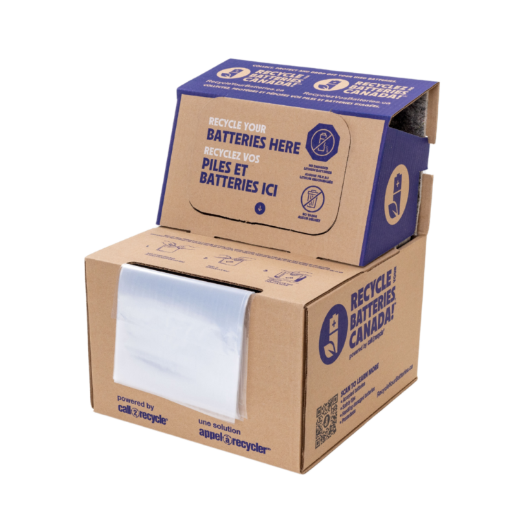 Boîte de collecte de piles et batteries